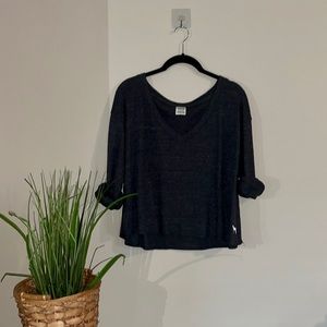 PINK Victoria Secret Long Sleeve V Neck Shirt